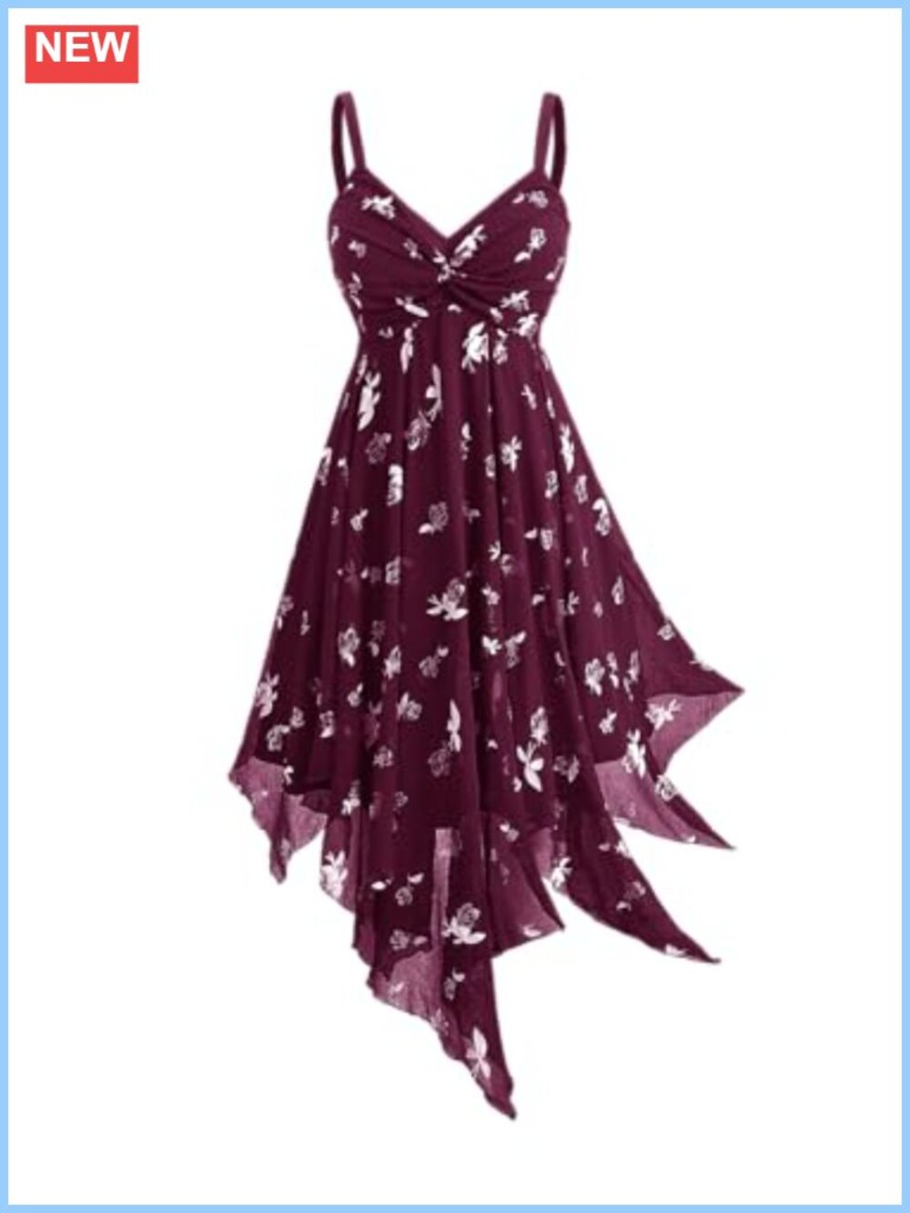 Plus Size Gothic Handkerchief Cami Dress Sleeveless Midi